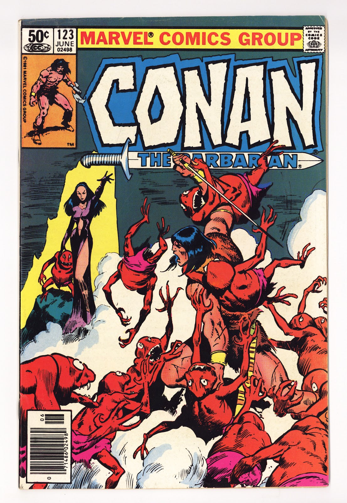 Conan the Barbarian Vol 1 123  Mid Grade   (1981)   Newsstand  