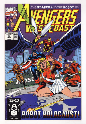 Avengers West Coast Vol 2 68  High Grade   (1991)   Direct