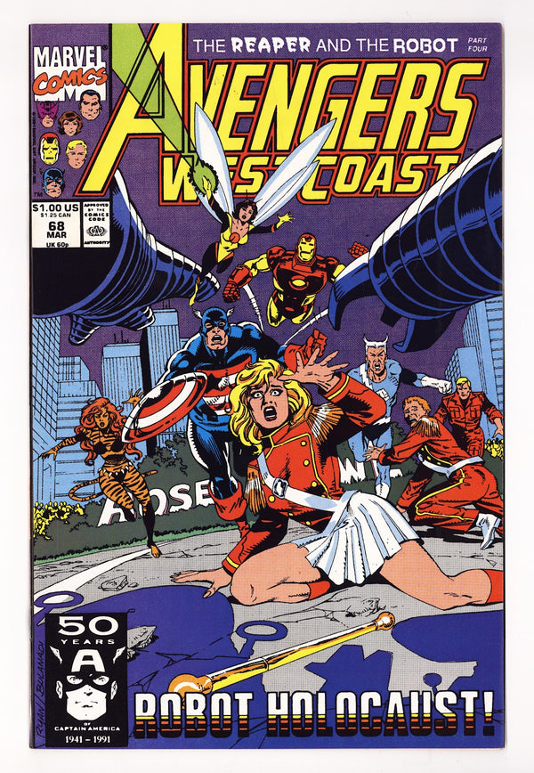 Avengers West Coast Vol 2 68 High Grade (1991) Direct