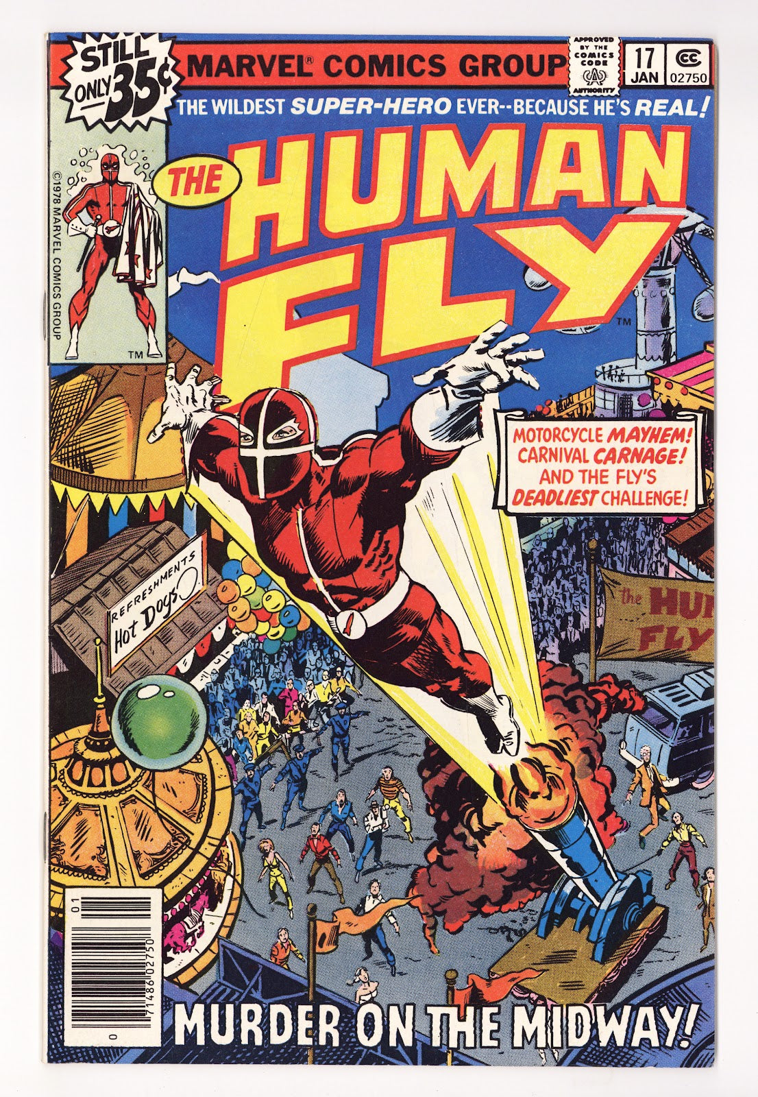 The Human Fly Vol 1 17  Mid Grade   (1979)     