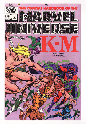 The Official Handbook of the Marvel Universe Vol 1 6  Mid Grade   (1983)   Direct