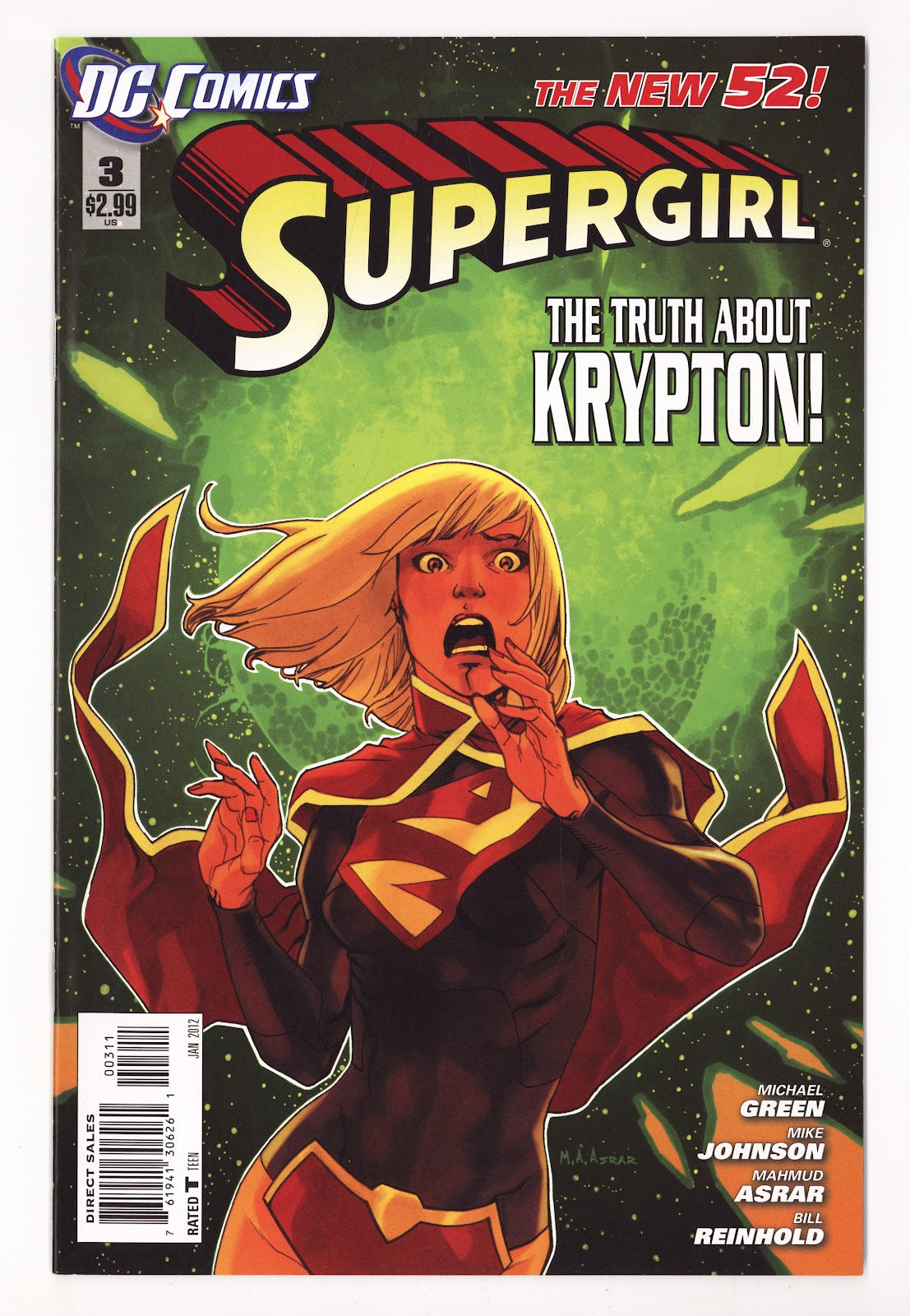 Supergirl Vol 6 3  High Grade   (2012)   Direct Sales  