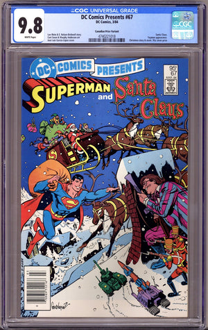 DC Comics Presents Vol 1 67 CGC 9.8 (NM/M) (1984) Canadian Price Variant