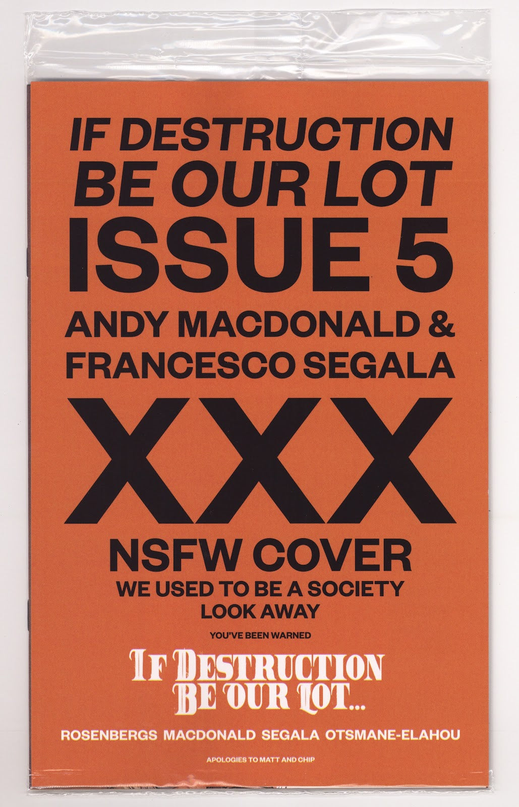 If Destruction Be Our Lot #5 (2026) Macdonald Variant