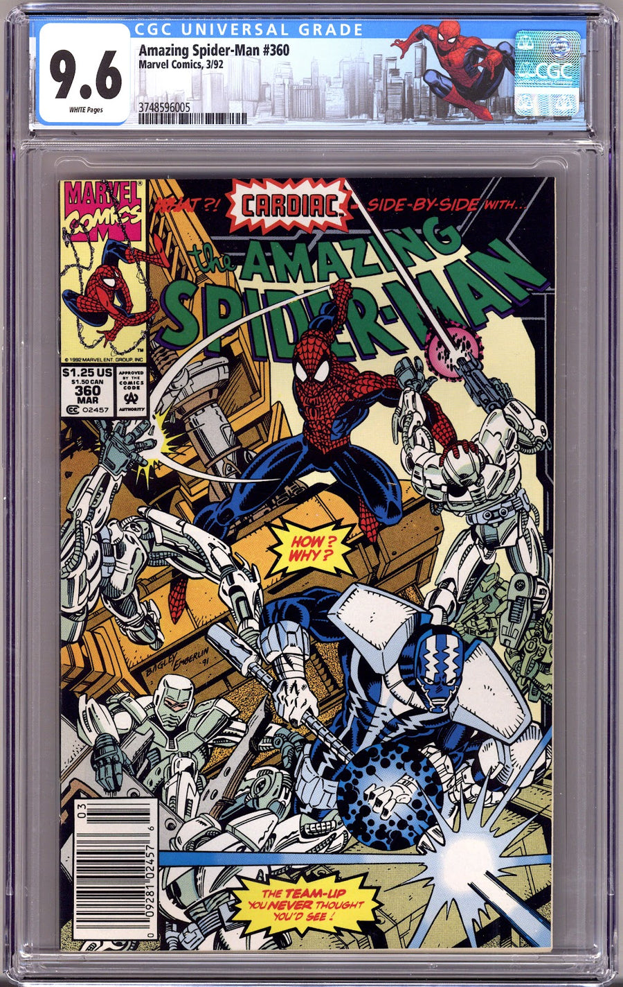 The Amazing Spider-Man Vol 1 360 CGC 9.6 (NM+)   (1992)   Newsstand