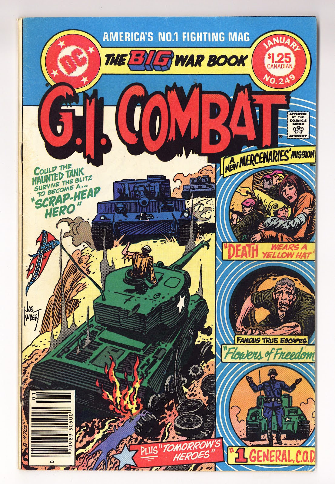 G.I. Combat Vol 1 249  Low Grade   (1983)   Canadian Price Variant