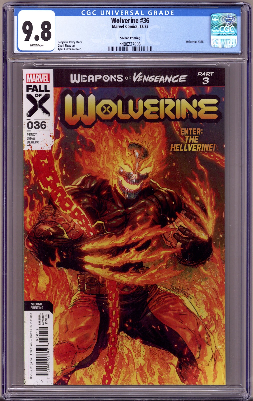 Wolverine Vol 7 36 CGC 9.8 (NM/M)   (2023)   2nd Print  