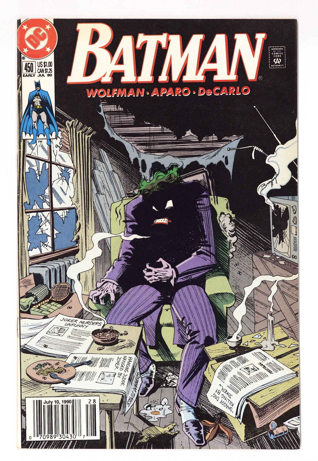 Batman Vol 1 450 Mid Grade (1990) Newsstand 
