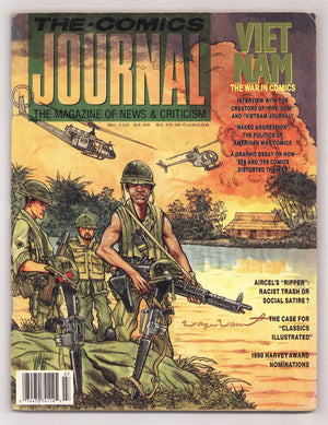 The Comics Journal 136 GD/VG (3.0) (1990) Signed x1 Interior Page Joseph Michael Linsner