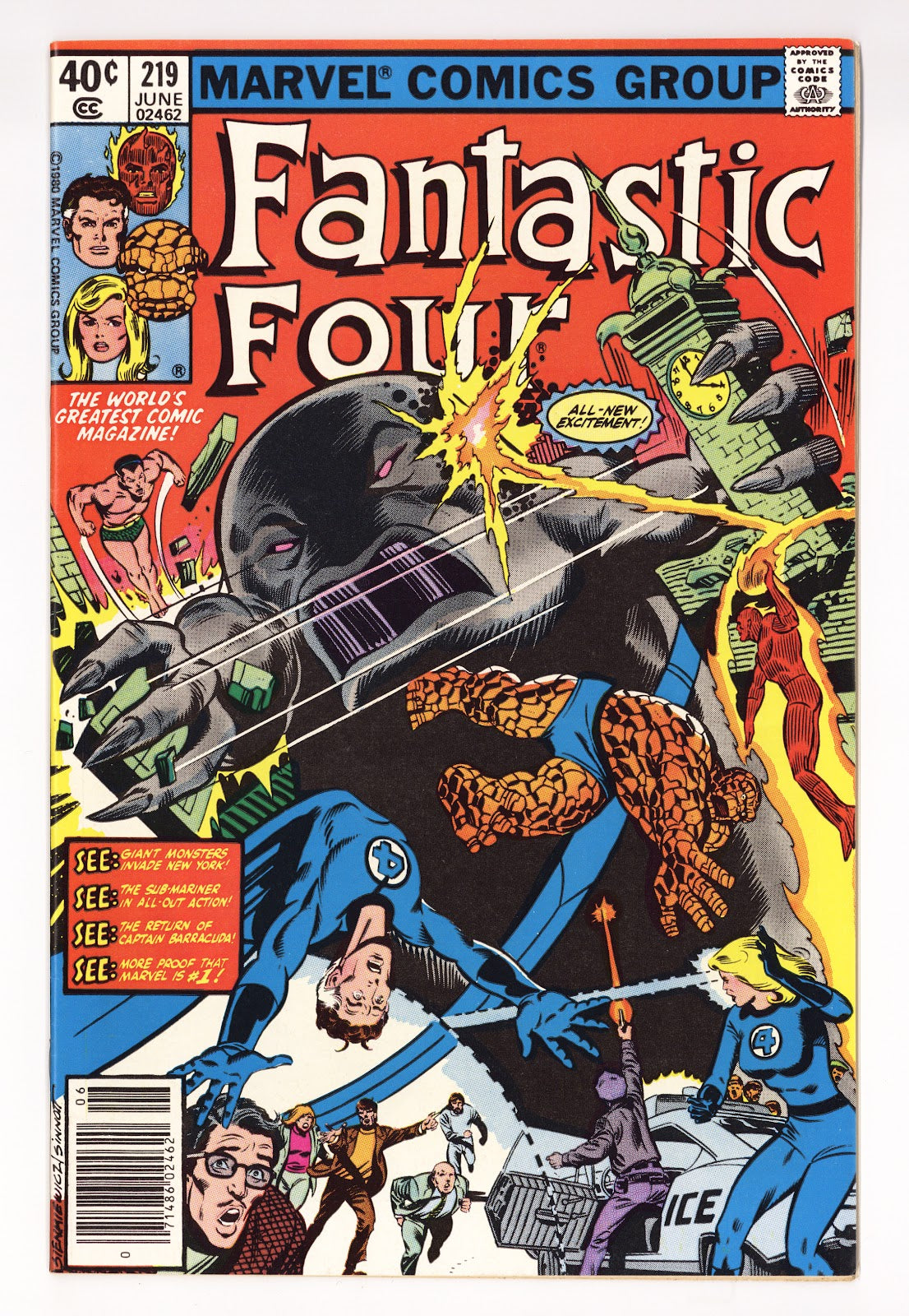 Fantastic Four Vol 1 219 Mid Grade (1980) Newsstand 