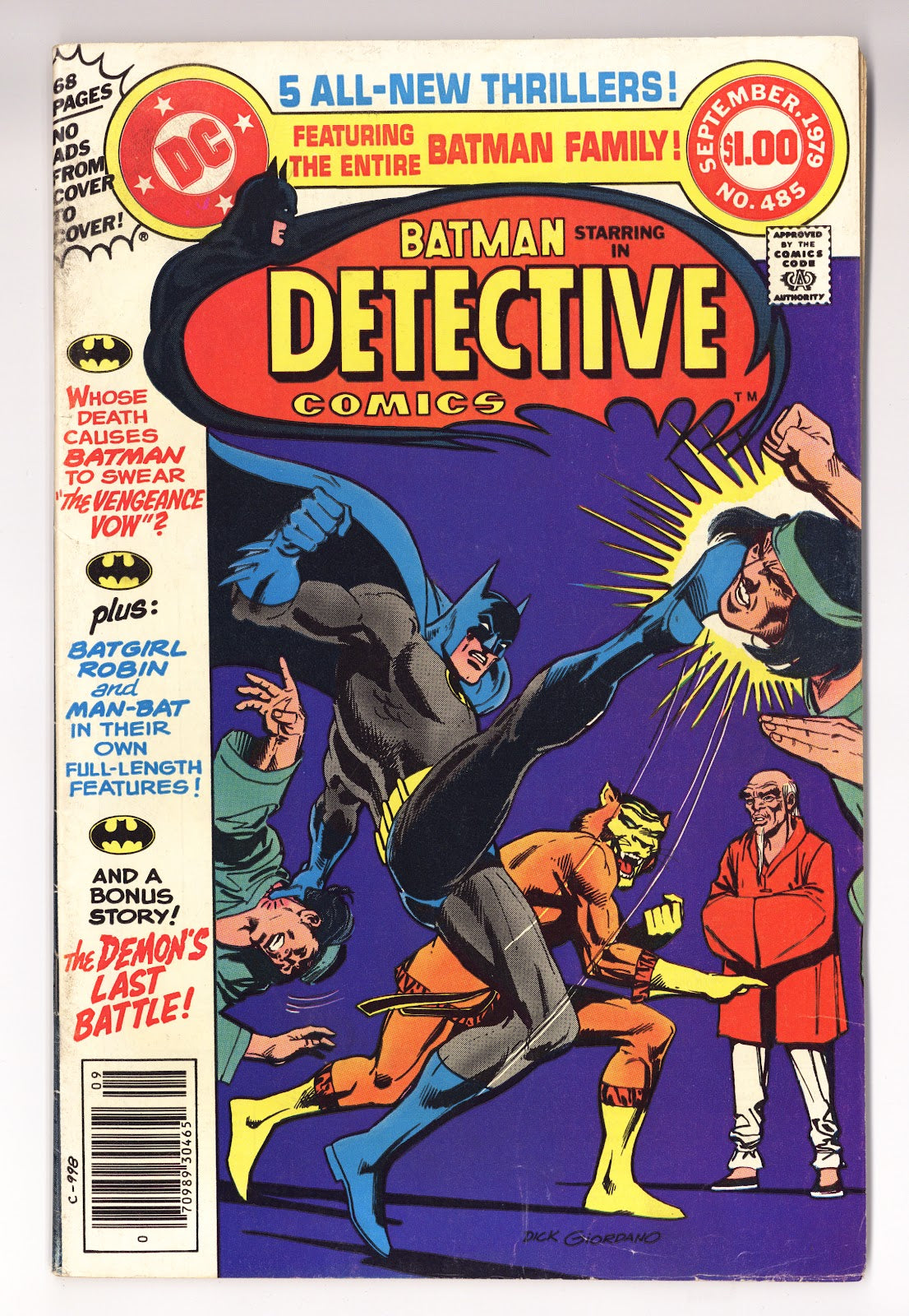 Detective Comics Vol 1 485  Low Grade   (1979)     
