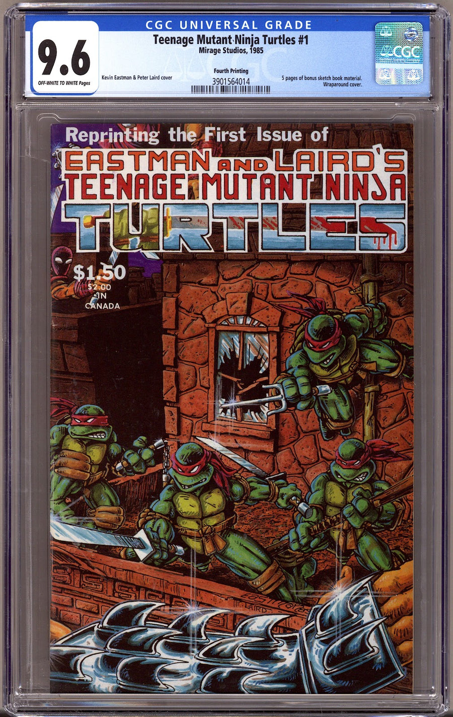 Teenage Mutant Ninja Turtles Vol 1 1 CGC 9.6 (NM+)   (1985)   4th Print