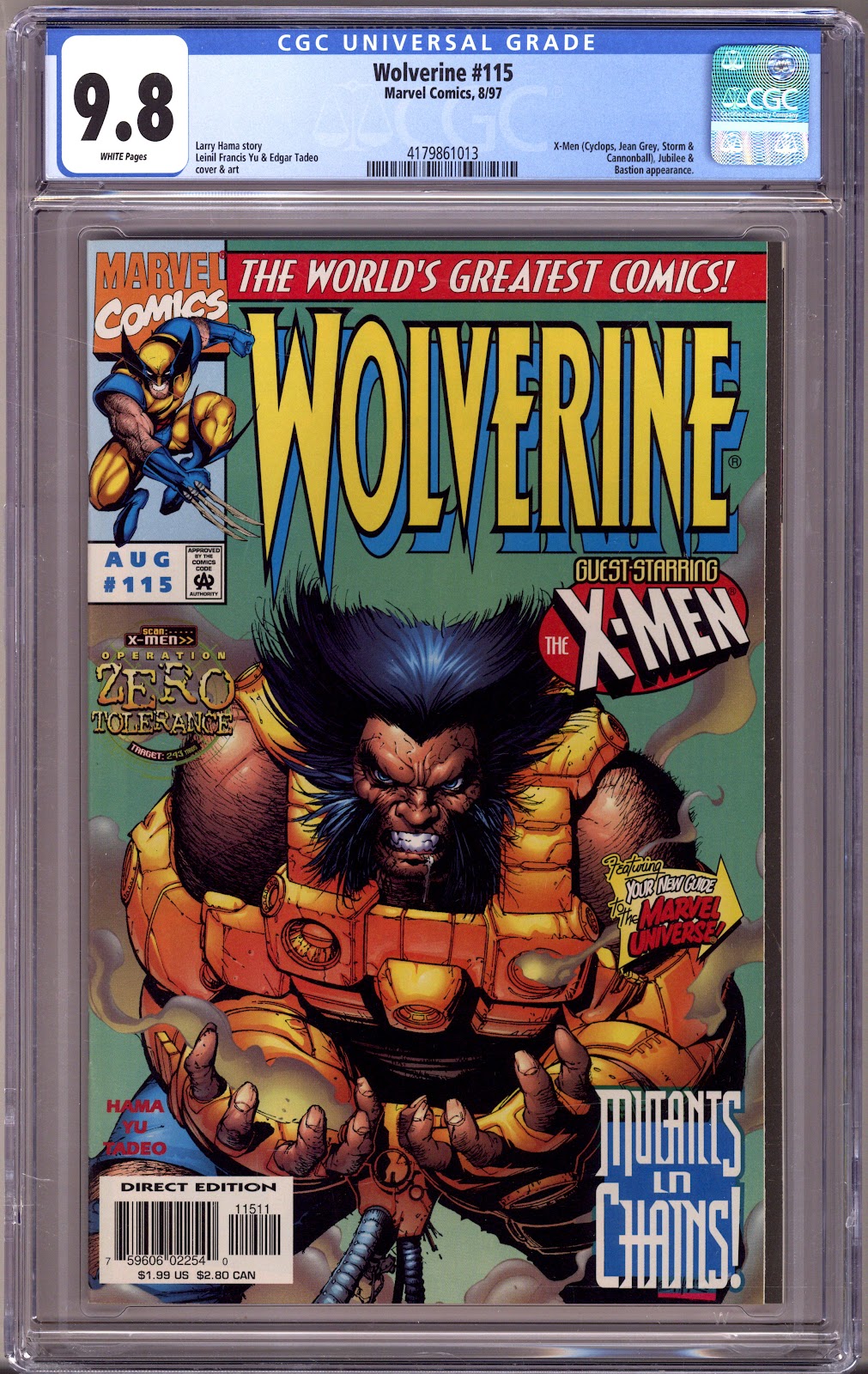 Wolverine Vol 2 115 CGC 9.8 (NM/M) (1997) 