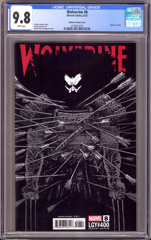 Wolverine Vol 8 8 (400) CGC 9.8 (NM/M) (2025) Johnson Variant