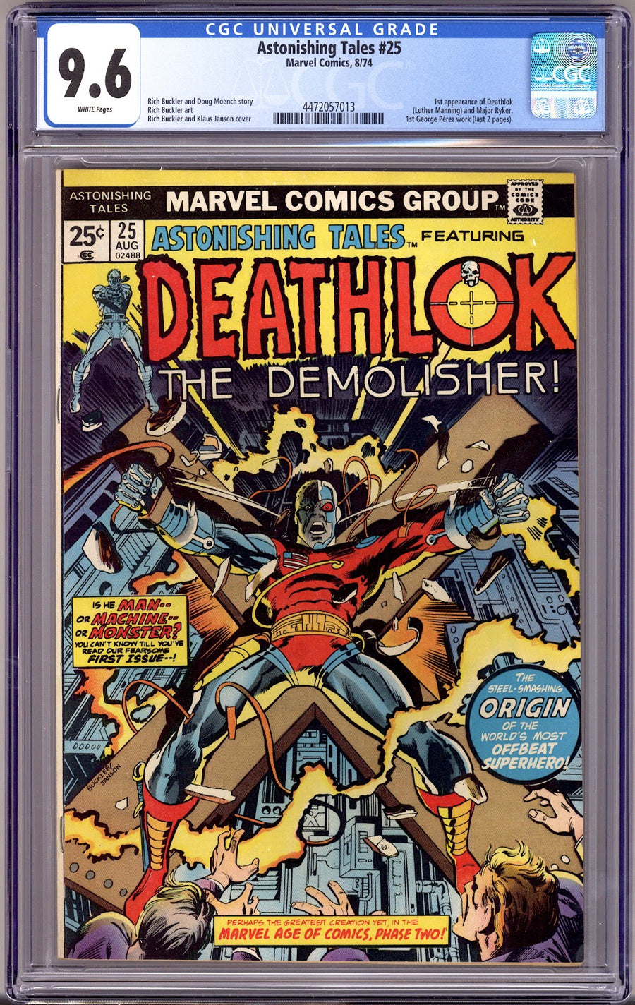 Astonishing Tales Vol 1 25 CGC 9.6 (NM+)   (1974)