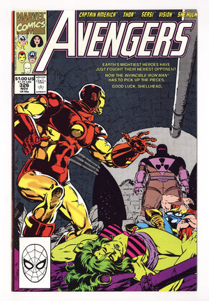 The Avengers Vol 1 326 Mid Grade (1990)