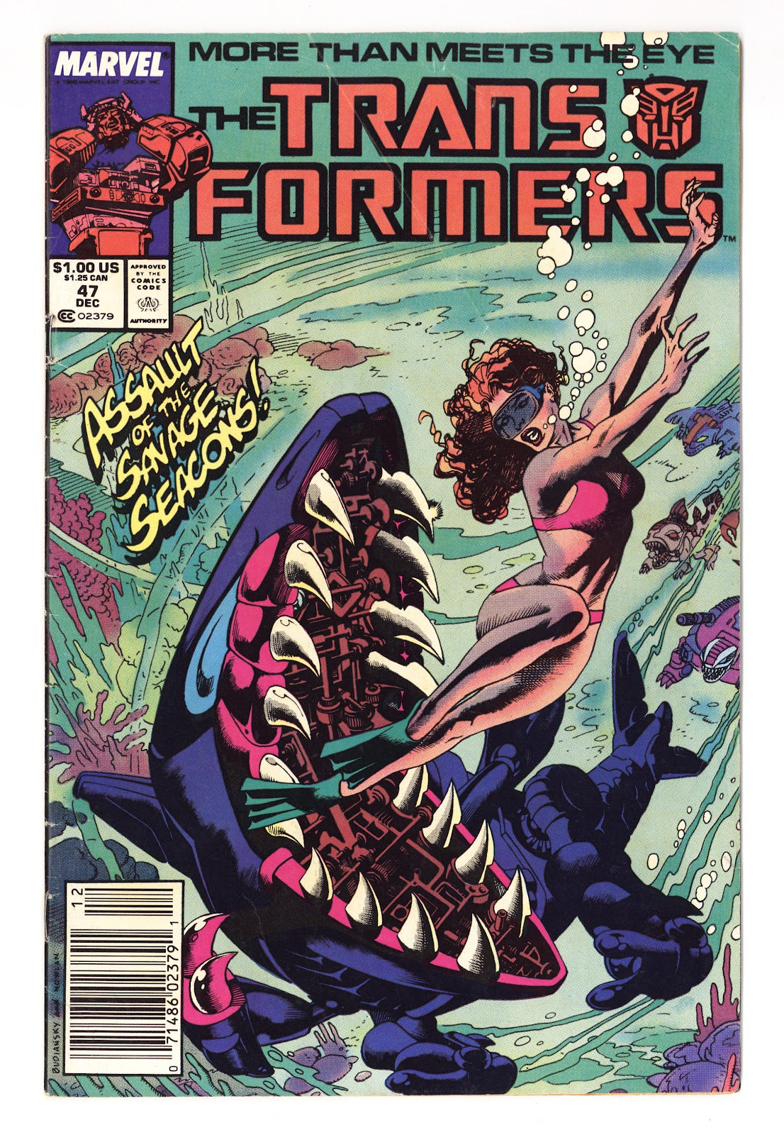 The Transformers Vol 1 47  Low Grade   (1988)   Newsstand  