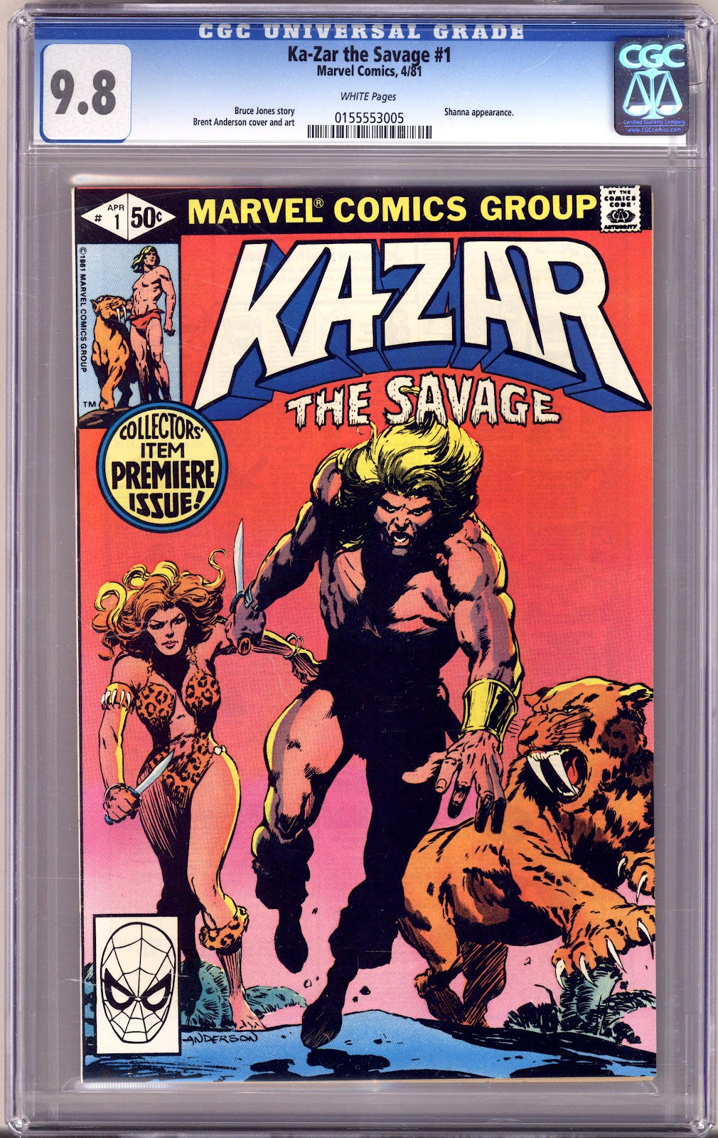 Ka-Zar the Savage Vol 3 1 CGC 9.8 (NM/M) (1981) 