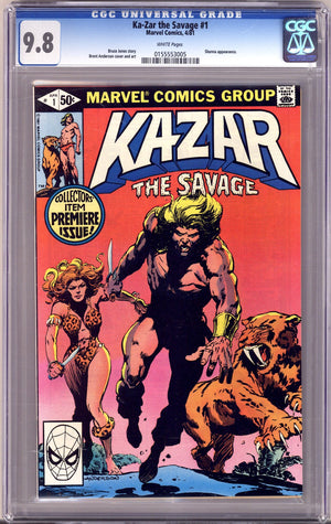 Ka-Zar the Savage Vol 3 1 CGC 9.8 (NM/M) (1981)