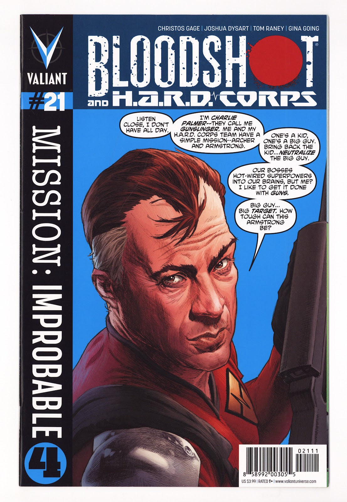 Bloodshot and H.A.R.D.Corps Vol 3 21  High Grade   (2014)   Cover A - Lewis LaRosa  