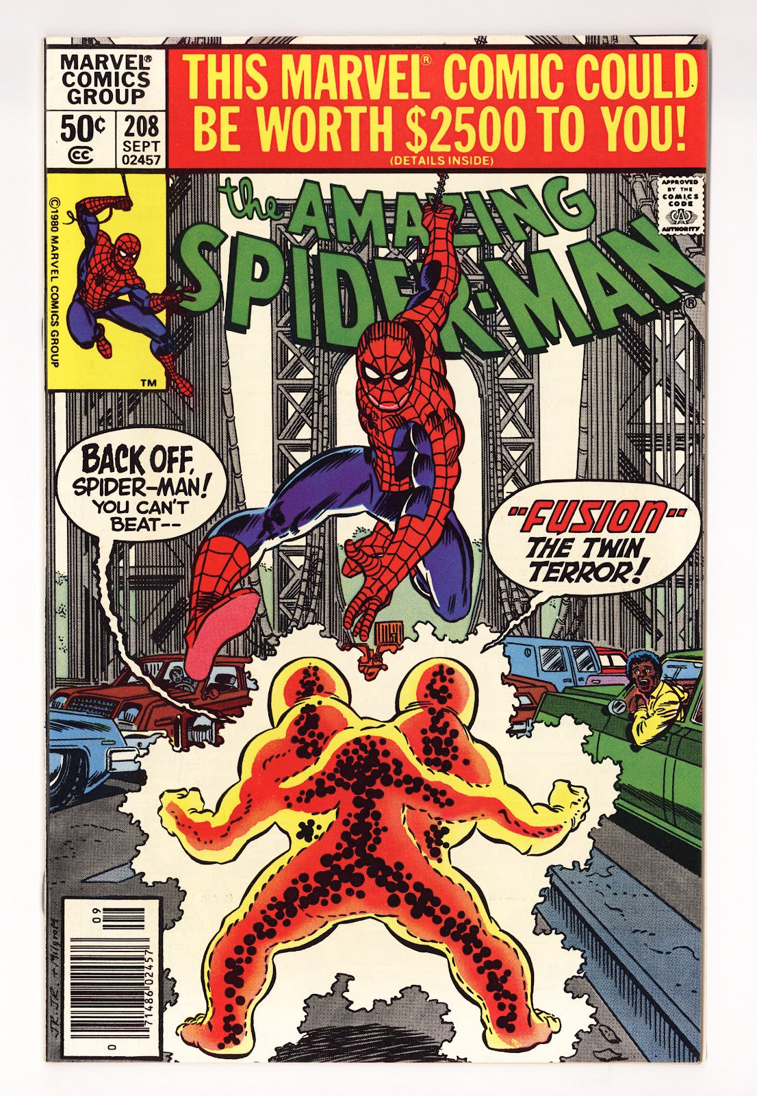 The Amazing Spider-Man Vol 1 208  VF+ (8.5)   (1980)   Newsstand