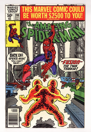 The Amazing Spider-Man Vol 1 208  VF+ (8.5)   (1980)   Newsstand