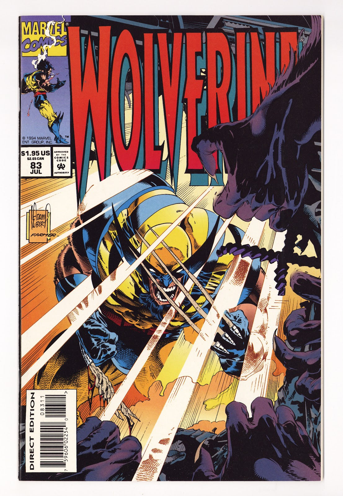 Wolverine Vol 2 83  High Grade   (1994)     