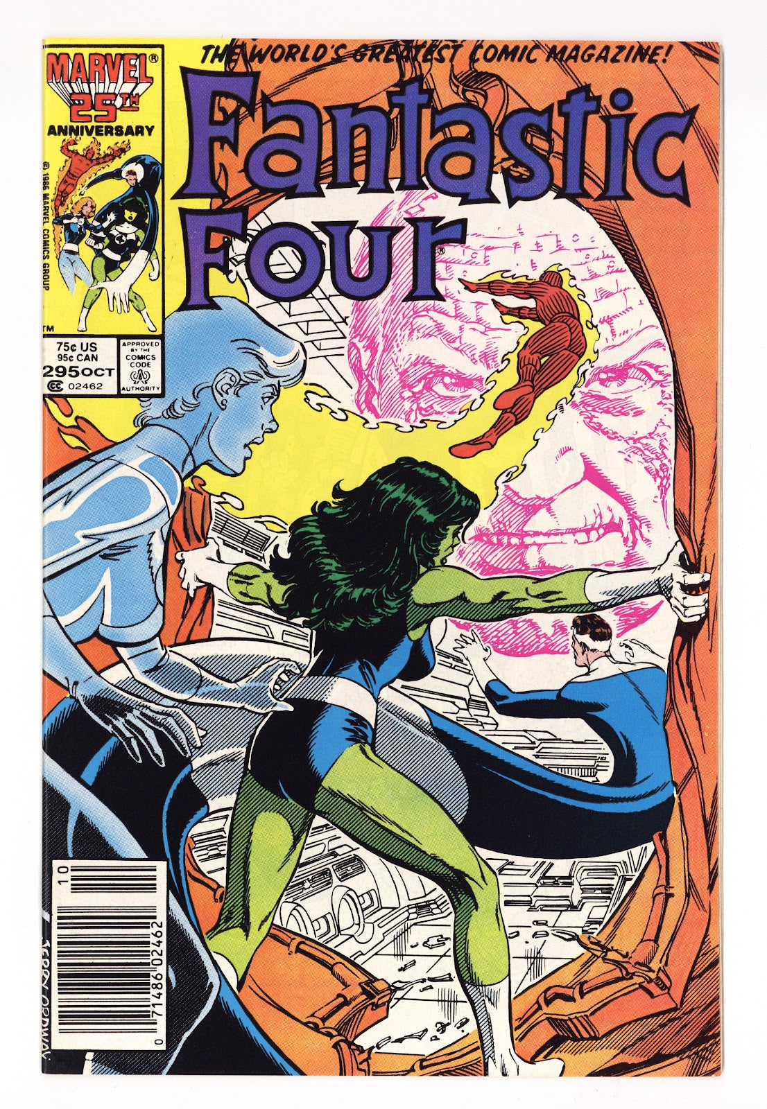 Fantastic Four Vol 1 295 High Grade (1986) Newsstand 