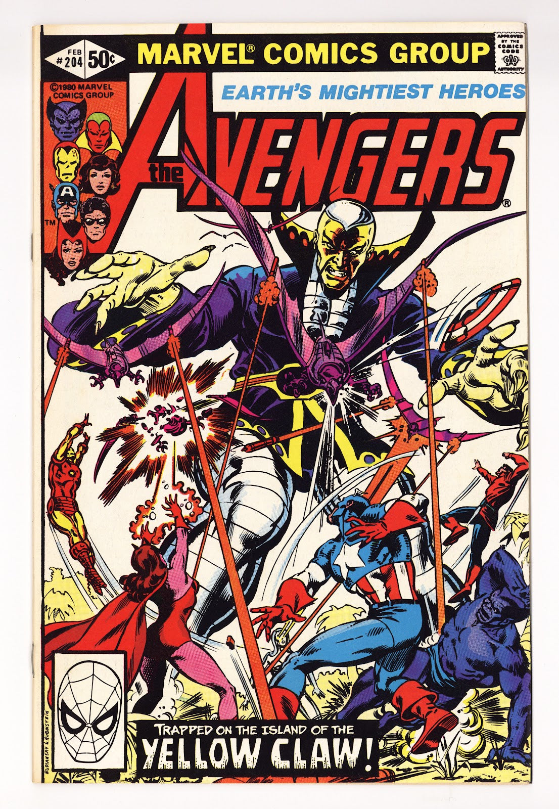 The Avengers Vol 1 204  High Grade   (1981)     