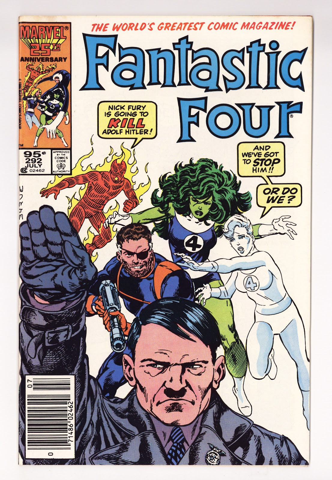 Fantastic Four Vol 1 292 Mid Grade (1986) Canadian Price Variant 
