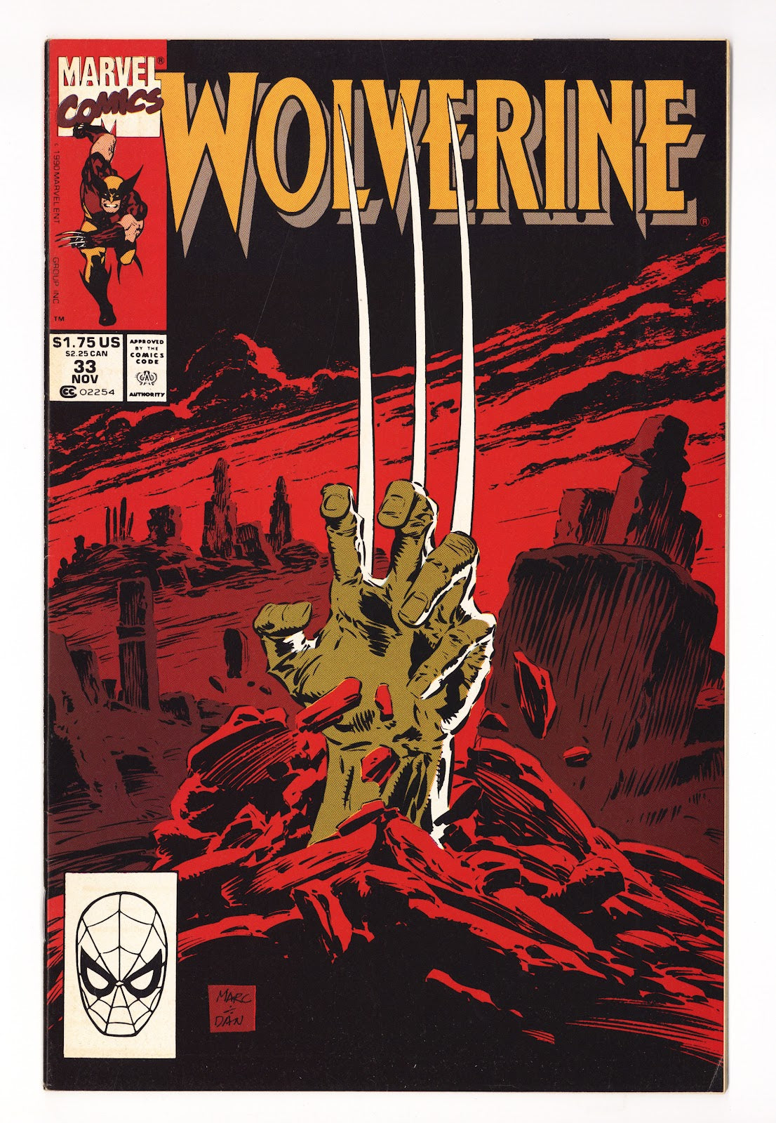 Wolverine Vol 2 32  High Grade   (1990)     