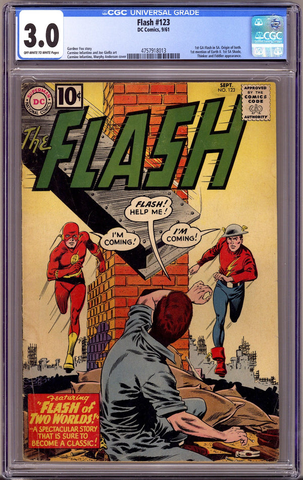 The Flash Vol 1 123 CGC 3.0 (GD/VG) (1961)