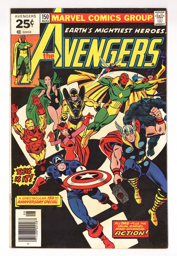 The Avengers Vol 1 150  FN (6.0)   (1976)   25¢