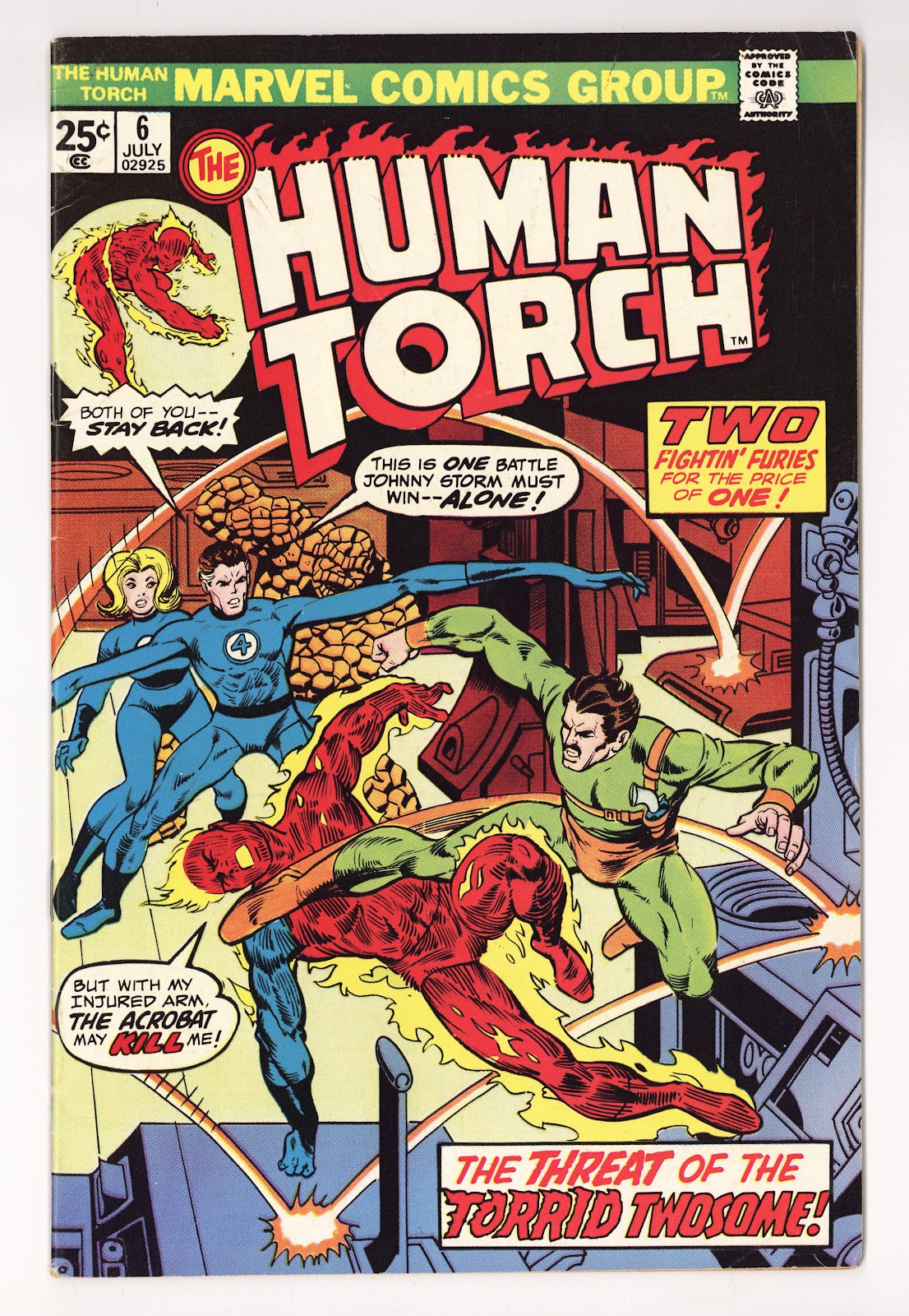 The Human Torch Vol 2 6  FN- (5.5)   (1975)     
