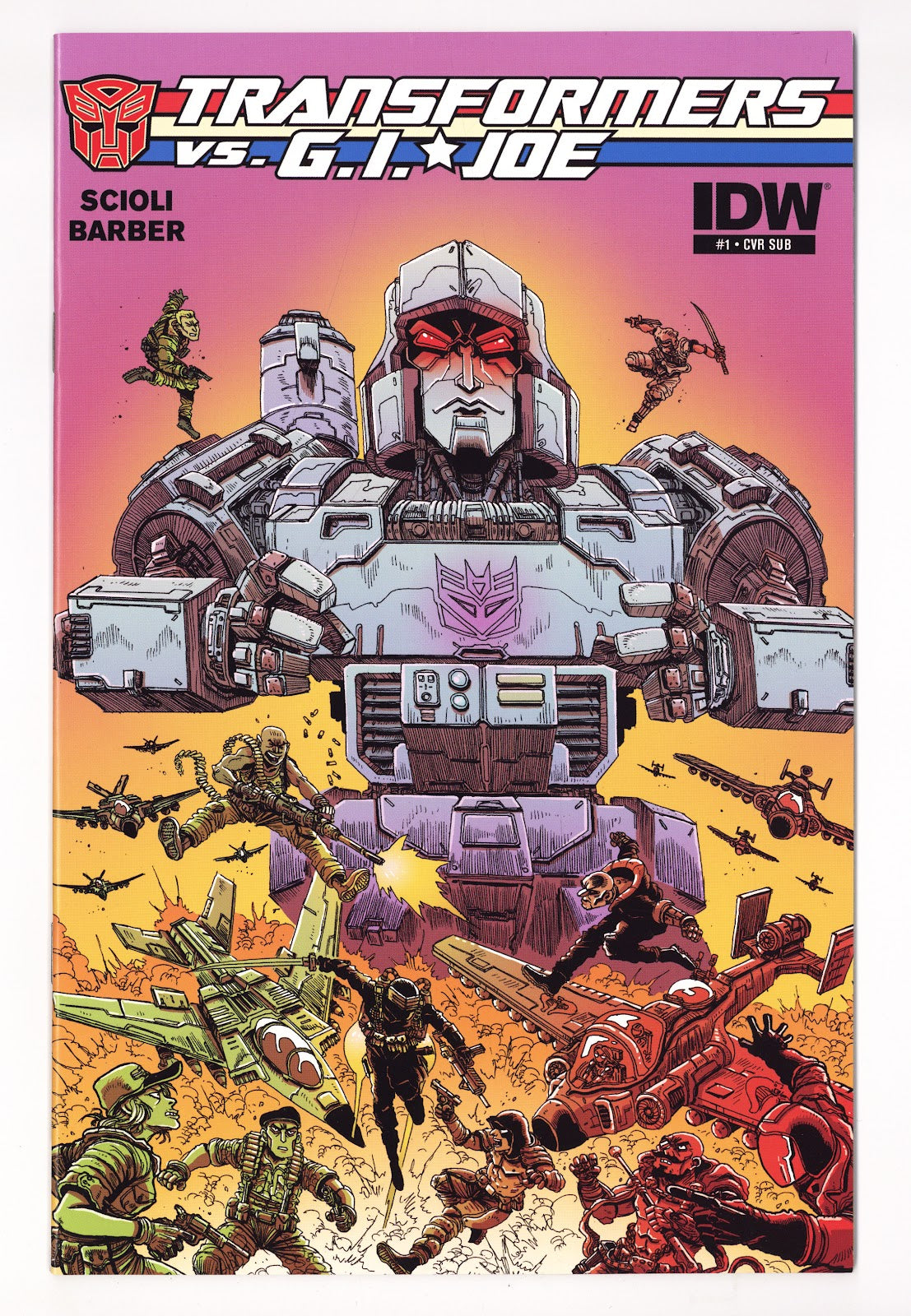 The Transformers vs. G.I. Joe 1 High Grade (2014) Stokoe Variant 