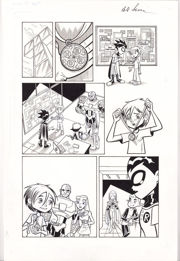 Teen Titans Go! 52 Pg. 19 Original Art by Alexander Serra (2008)