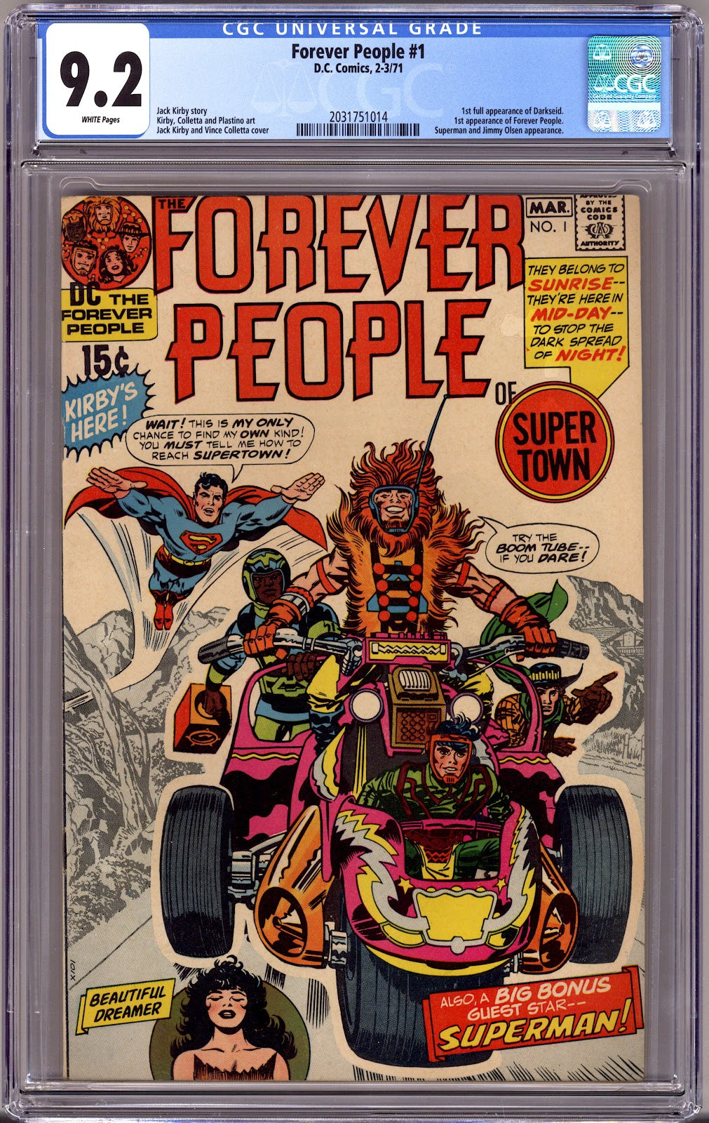 The Forever People Vol 1 1 CGC 9.2 (NM-)   (1971)