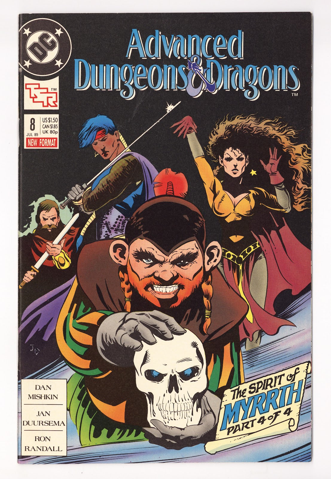 Advanced Dungeons & Dragons Comic Book 8 High Grade (1989) 