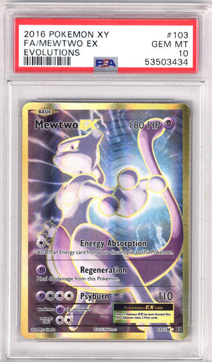 Pokemon Evolutions Mewtwo Ex PSA 10 (2016)