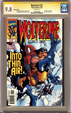 Wolverine Vol 2 131 CGC 9.8 (NM/M)   (1998) Error   Variant  Signed x1 Cover Stan Lee