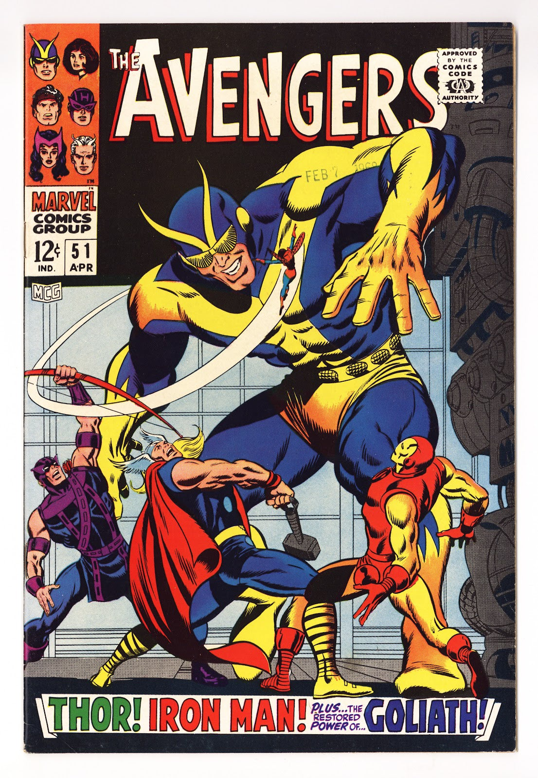 The Avengers Vol 1 51  VF (8.0)   (1968)     