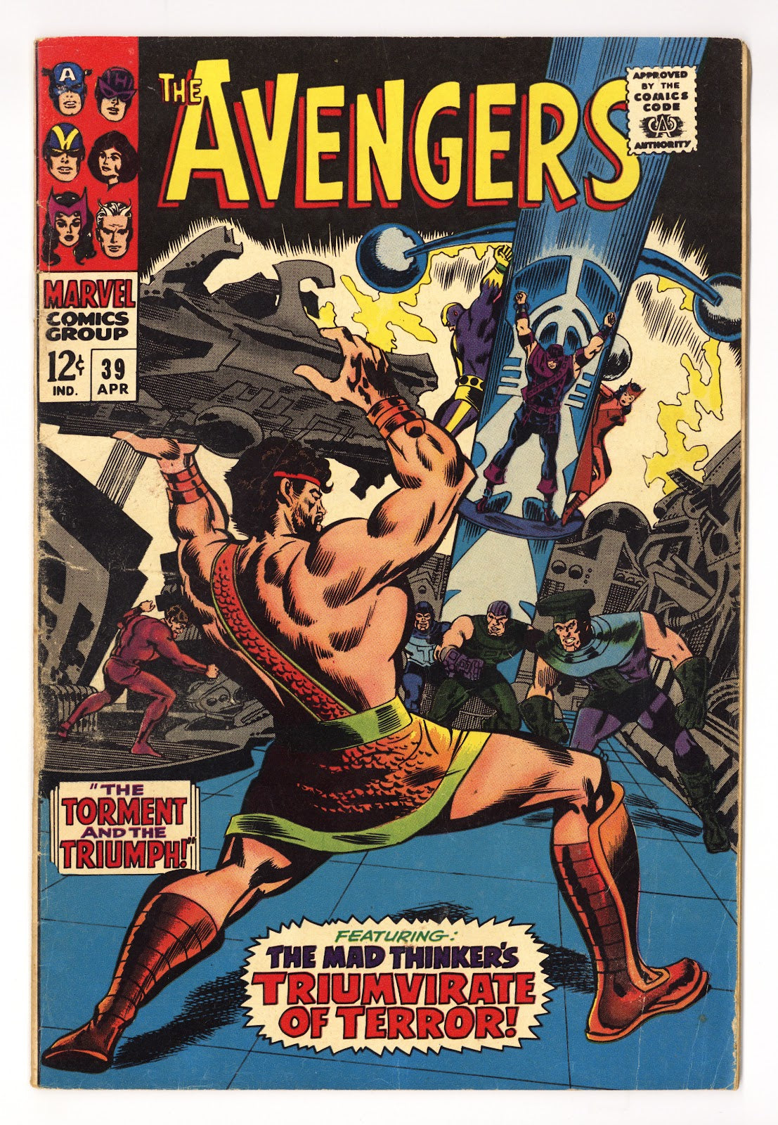 The Avengers Vol 1 39 VG- (3.5) (1967) 