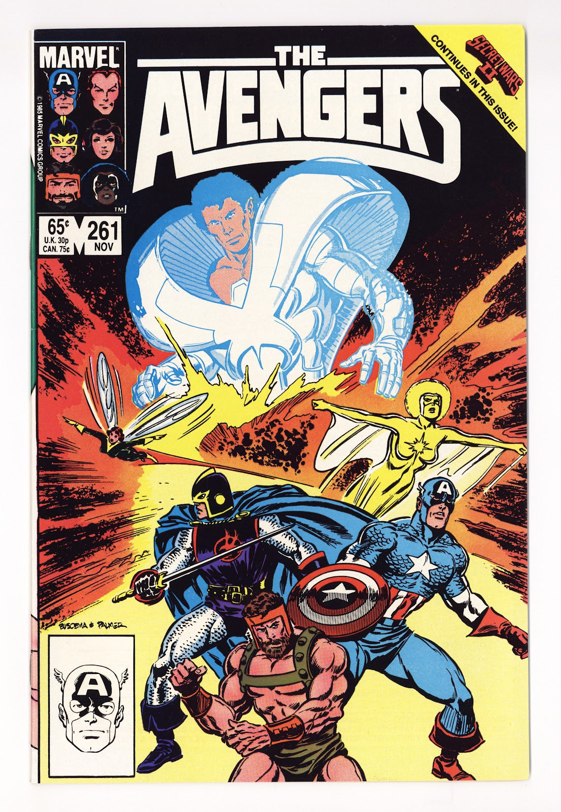 The Avengers Vol 1 261 High Grade (1985) 