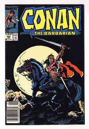 Conan the Barbarian Vol 1 202  Mid Grade   (1988)   Newsstand