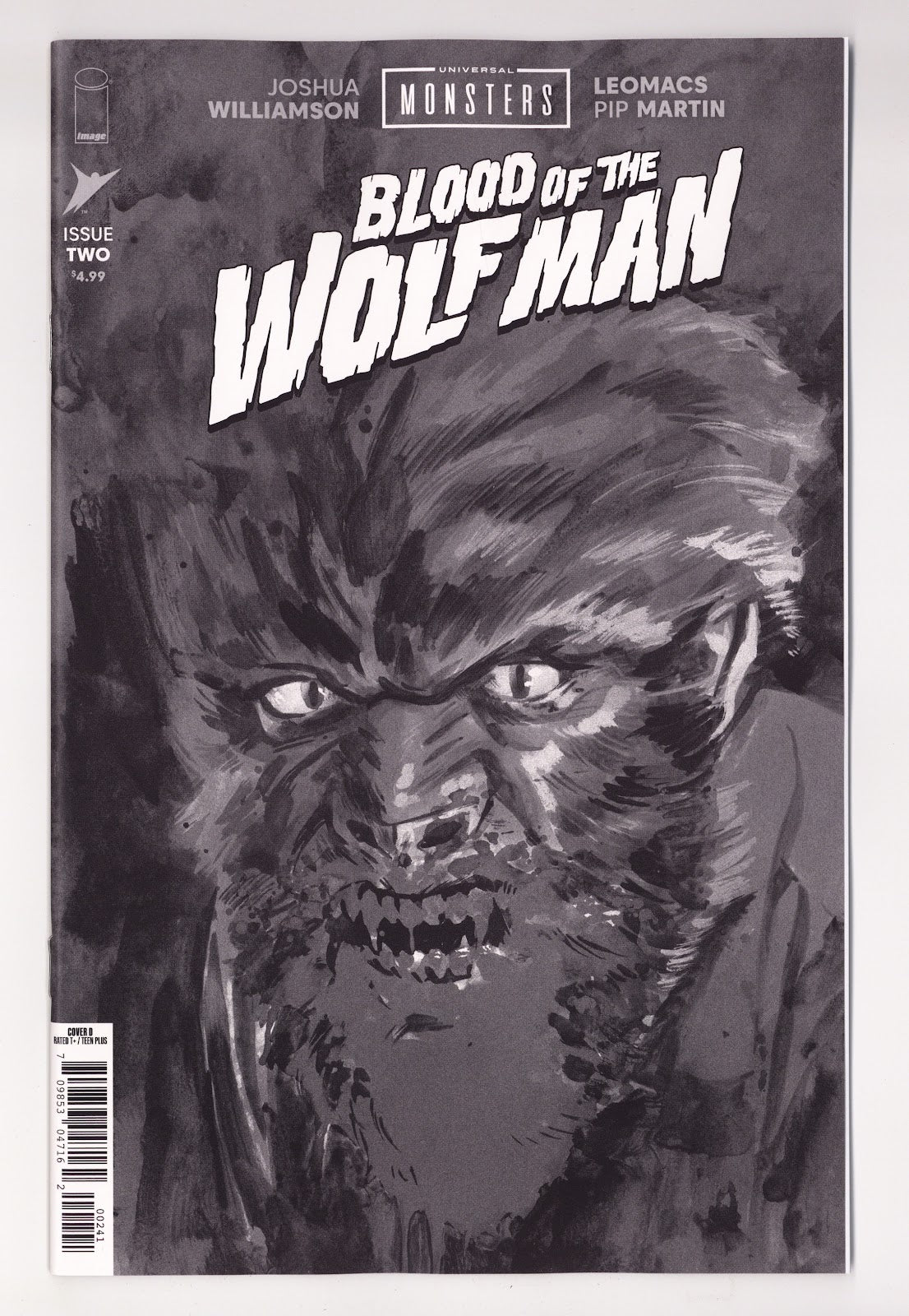Universal Monsters Blood of the Wolf Man  2 Phillips  B&W Incentive NM (9.4) NM (9.4) (2026)