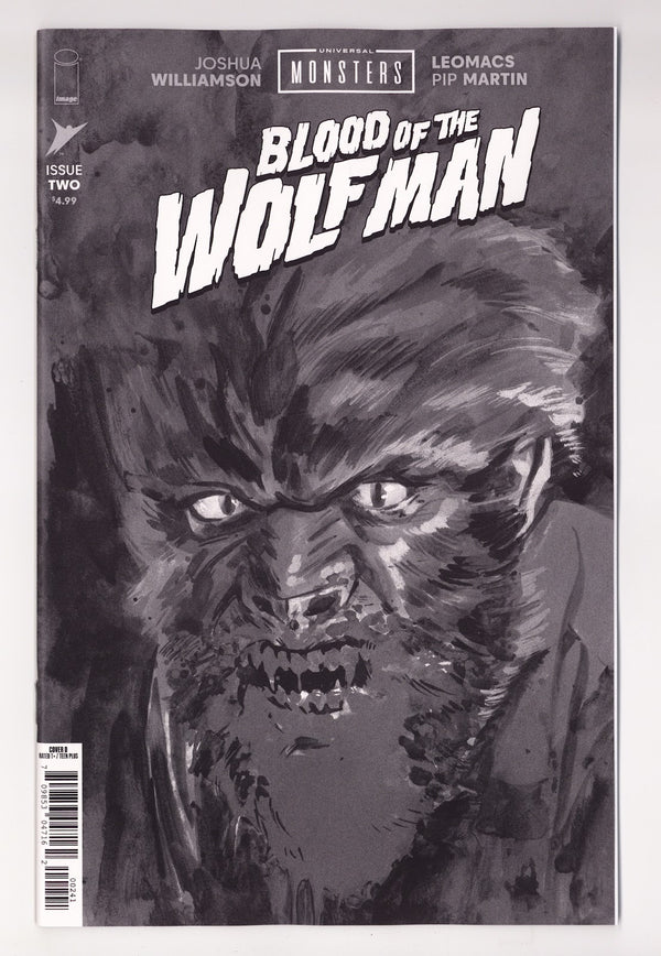 Universal Monsters Blood of the Wolf Man  2 Phillips  B&W Incentive NM (9.4) NM (9.4) (2026)
