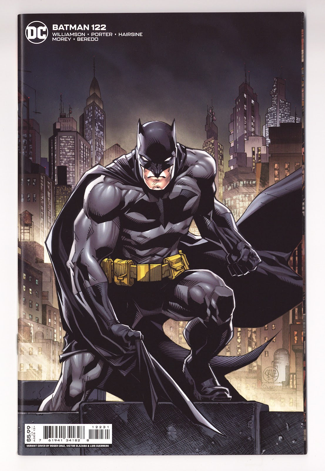 Batman Vol 3 122 NM (9.4) (2022) Cruz Incentive Variant 