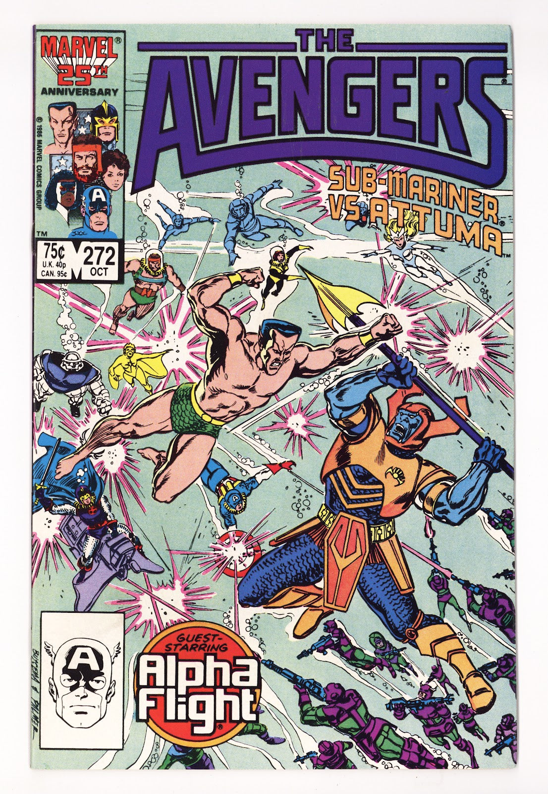 The Avengers Vol 1 272  Mid Grade   (1986)   Direct  