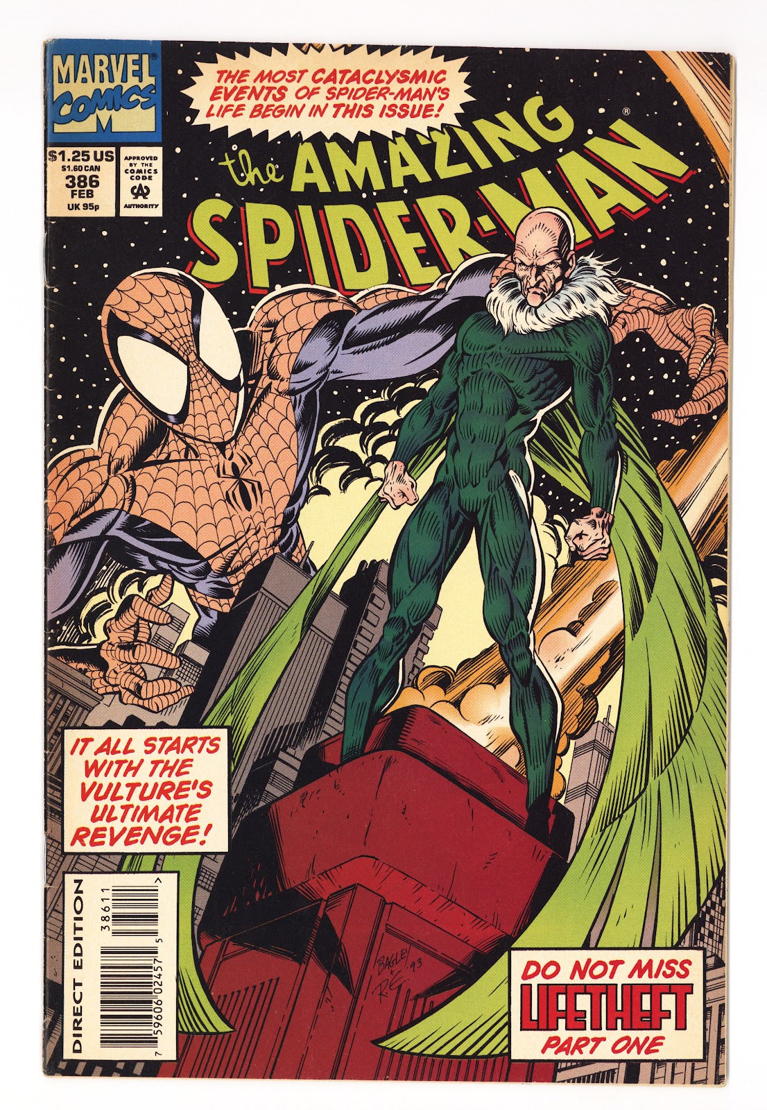 The Amazing Spider-Man Vol 1 386 Mid Grade (1994)  