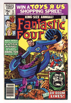 Fantastic Four Annual Vol 1 15 Mid Grade (1980) Newsstand